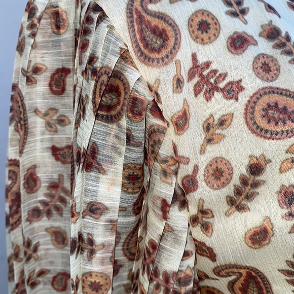 NWT ANTHROPOLOGIE LET ME BE WRAP / PLEATED DRESS FALL COLOR - Picture 4 of 17